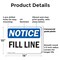 Signmission Fill Line, 14 in W x Rectangle, Plastic OS-2PACK-NS-P-1014-L-12501 - alternate 3